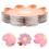 40 Pappteller, blumenförmig, Partyteller-Set, Einwegteller, für Kuchen 4