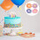 40 Pappteller, blumenförmig, Partyteller-Set, Einwegteller, für Kuchen 5