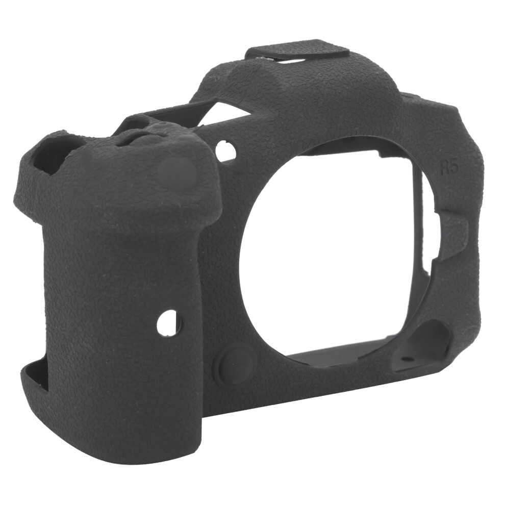 Silicone Camera Cover For Canon Eos R5, Lychee Pattern Black 5051360379959