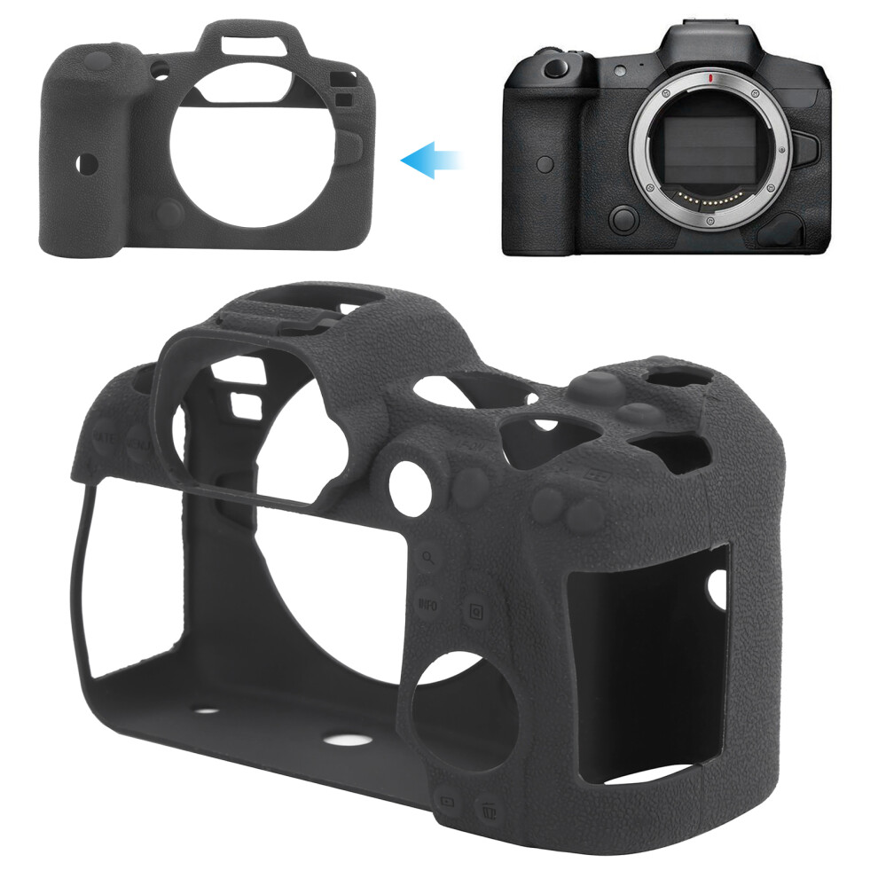Digital Camera R6 Silicone Housing Cover Anti-Scratch, 67G Black 7891360379980