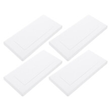 4-pack tom väggkopplingsdosa, plast, infälld, medium