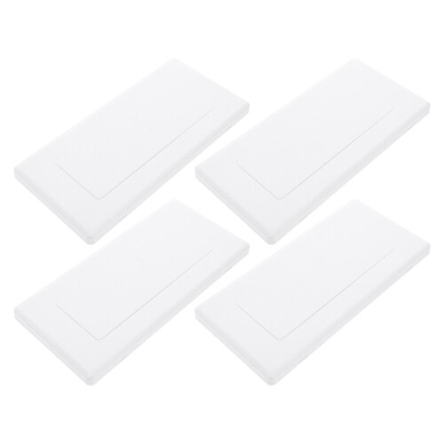 4-pack tom väggkopplingsdosa, plast, infälld, medium