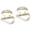 2 sets strass kroon haarkam hoofdsieraad accessoire 5