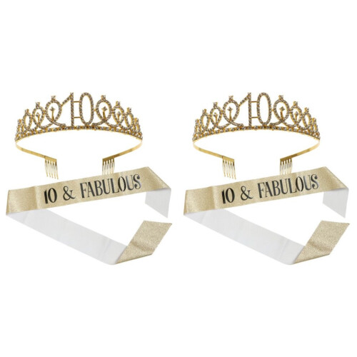 2 sets strass kroon haarkam hoofdsieraad accessoire 2
