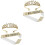 2 sets strass kroon haarkam hoofdsieraad accessoire 4