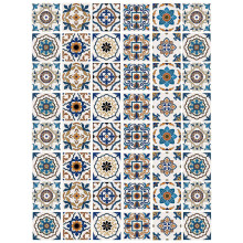 48 vintage tegelstickers voor vloer en muur.