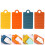 Set van 4 antislip plastic wasborden voor ondergoed 3