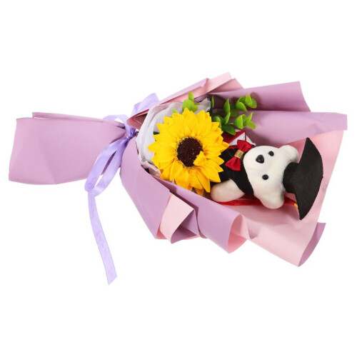 4pcs Graduation Bear Bouquet Gift Photo Prop 1