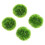 Set of 4 hanging artificial grass balls for ceiling 1