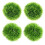 Set of 4 hanging artificial grass balls for ceiling 3