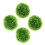 Set of 4 hanging artificial grass balls for ceiling 5