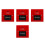4 Wired Safety Buttons with Glass Break Function for Emergency Exit 4