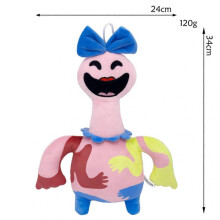 (As shown, Pink Rubber Man) Boppi Green Dinosaur Big Lion Plush Toy Stuffed Animal Doll Short Plush Toy for Kids 4-6 Years Old Birthday Gift
