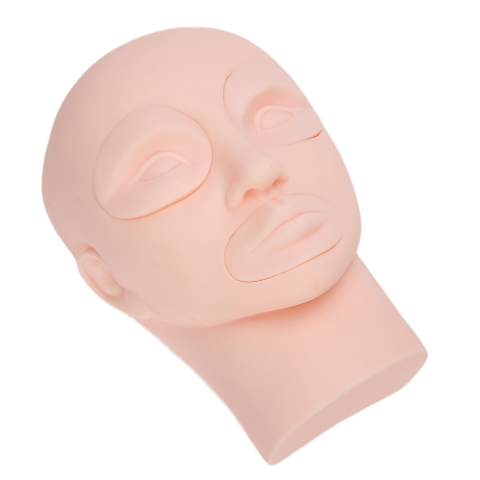 Silicone Detachable Makeup Practice Mannequin Head for Eyelash and Massage Training