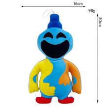 (As shown, New Rubber Man) Boppi Green Dinosaur Big Lion Plush Toy Stuffed Animal Doll Short Plush Toy for Kids 4-6 Years Old Birthday Gift