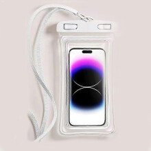 (white) Underwater photography airbag mobile phone waterproof bag swimming mobile phone universal touch screen snorkeling waterproof case