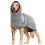 (4XL, Gray) Pet Clothes Dog Drying Robe 1