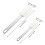 4pcs Long-handled silicone scrapers, cream spatulas, baking aids 4