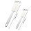 4pcs Long-handled silicone scrapers, cream spatulas, baking aids 3