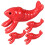4pcs Crab Chopstick Rest Handmade Ceramic Multifunctional 3