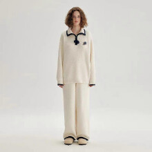 (Size F, white) Solid Color Women's Fleece Pajama Set, Plush Warm Fluffy Comfortable Wearable Outside, Autumn Winter Sleepwear