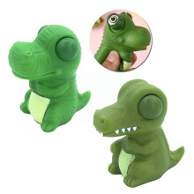 (A) Squinting Dinosaur Squeeze Doll Toy Stress Relief Venting Joking Decompression Funny Animal Antistress For Kid