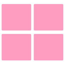 4-teiliges Platzset, Essgruppe, rosa