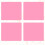 4-teiliges Platzset, Essgruppe, rosa 3