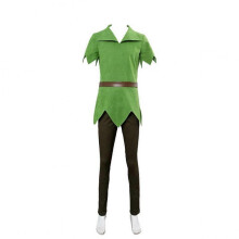 (140, girl) Peter Pan Cosplay Costume for Men Women Kids Halloween Party Cosplay Outfit Hot Movie Character Costume