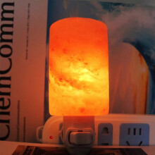 (EU, Cylindrical wall lamp) Himalayan Salt Lamp Wall Light, Ambient Decor Night Light, Luxe Style, Salt Rock Shade