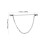 1 Set Silver Collar Pin with Chain for Men, Copper 2