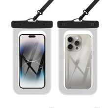 (21.3x10.8cm, Frosted (New)) PVC Waterproof Phone Pouch, Touchscreen Waterproof Phone Case for Outdoor Activities