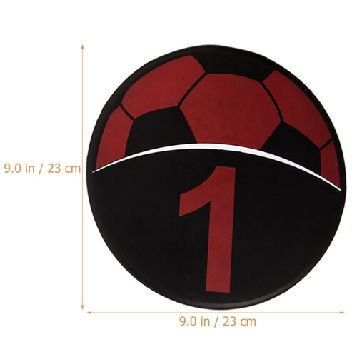 5 numbered football training marker discs 1
