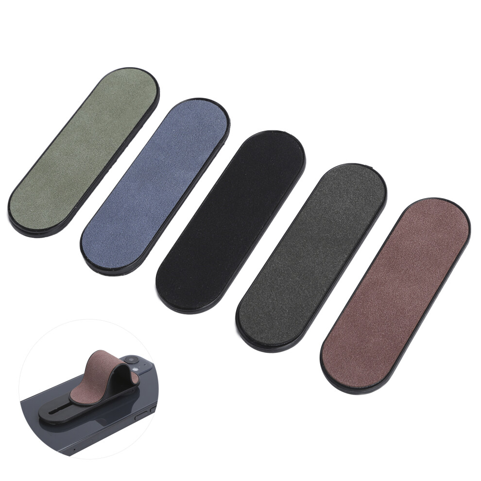 5Pcs Reusable Silicone Gel Pad Finger Grip Ring Stand For Android Phones 8491360384688