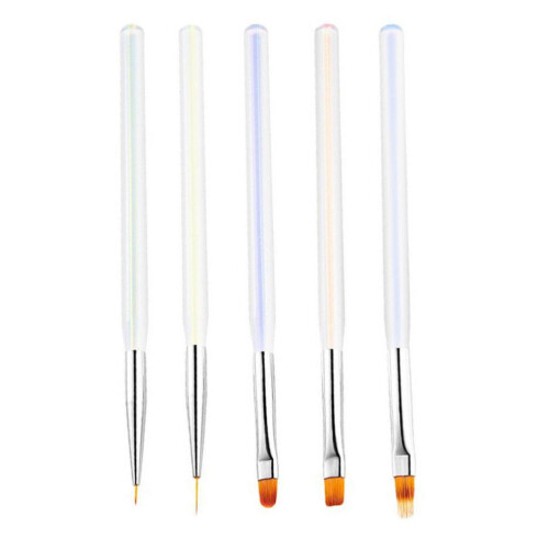5 nail art pens, paintbrushes, drawing pens, DIY tools