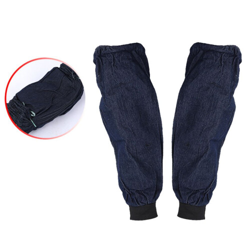 5 Paar Jeans-Ärmel, staubdicht, ölabweisend, dunkelblau