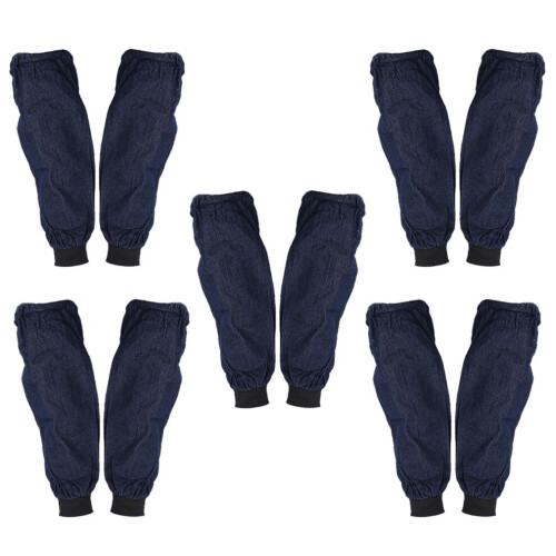 5 Paar Jeans-Ärmel, staubdicht, ölabweisend, dunkelblau 2