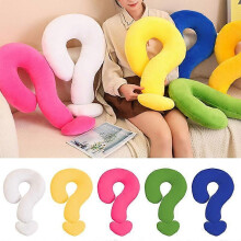 (Yellow) 65CM Question Mark Plush Pillow Creative Home Decor Throw Cushion Boys Girls Soft Toys Stuffed Issue Mark Pillow Children Gifts Best Choice