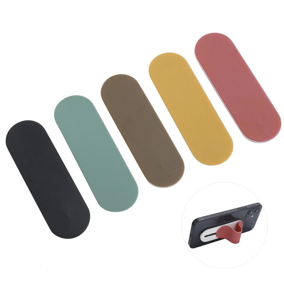 5Pcs Silicone Smartphone Stands & Finger Grips For All Phones, Reusable Silicone Pad 8381360384736