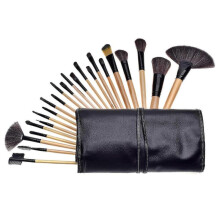 (wood) Makeup Brushes 24pcs Makeup Brush Set Foundation Blending Brush Face Powder Blush Concealers Eye Shadows Make Up Brushes Kit With Bag
