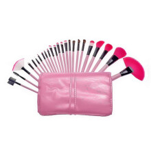 (pink) Makeup Brushes 24pcs Makeup Brush Set Foundation Blending Brush Face Powder Blush Concealers Eye Shadows Make Up Brushes Kit With Bag