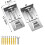 2pcs Adjustable Height Hanging Brackets for Range Hood Featuring For Durable Galvanized Material and Stable Design (Standard version) 2
