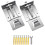 2pcs Adjustable Height Hanging Brackets for Range Hood Featuring For Durable Galvanized Material and Stable Design (Standard version) 3