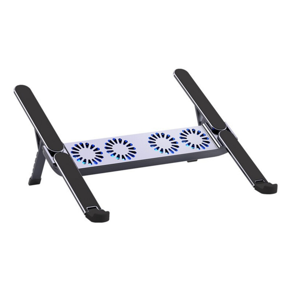 Foldable Laptop Cooling Pad With Quiet Fan And Adjustable Stand 7696000270579