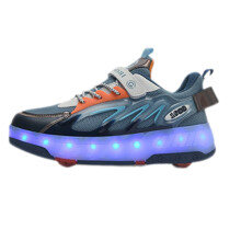 Roller Skate Shoes For Girls And Boys: Adjustable Light-Up Wheel Sneakers, Park Walking Wheeled Shoes