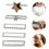 5-piece silicone smartwatch strap set with decorative ring 5