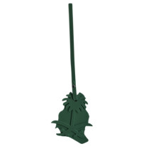 Modern PU Keychain Featuring Coconut Tree Detail-dark green