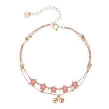 Copper Anklet With Adjustable Fit And Bell Designs Accessory For