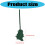 Modern PU Keychain Featuring Coconut Tree Detail-dark green 4