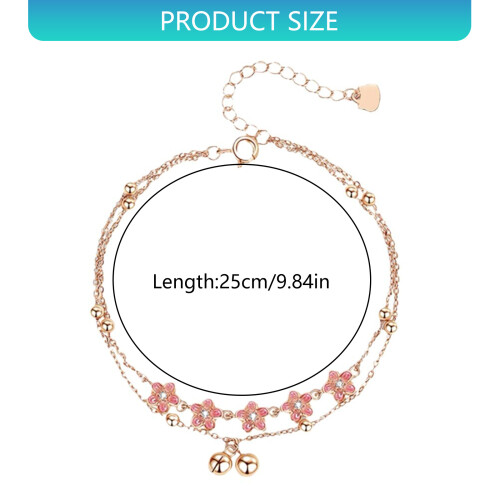 Copper Anklet With Adjustable Fit And Bell Designs Accessory For 2